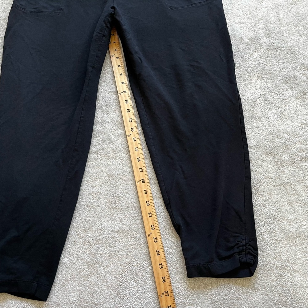 PURE JILL PULL ON SOFT PANTS W/ LEG HEM RUCHING DETAIL SIZE XL MINIMALIST COMFY - Picture 8 of 9